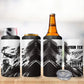 Personalized Tuskegee Airmen 4 in 1 Can Cooler Tumbler Black And White Grunge WWII Aviation Art