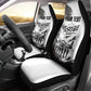 Personalized Tuskegee Airmen Car Seat Cover Black And White Grunge WWII Aviation Art