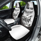 Personalized Tuskegee Airmen Car Seat Cover Black And White Grunge WWII Aviation Art
