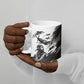 Personalized Tuskegee Airmen Ceramic Mug Black And White Grunge WWII Aviation Art
