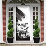 Personalized Tuskegee Airmen Door Cover Black And White Grunge WWII Aviation Art