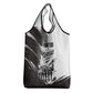 Personalized Tuskegee Airmen Grocery Bag Black And White Grunge WWII Aviation Art