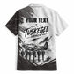 Personalized Tuskegee Airmen Hawaiian Shirt Black And White Grunge WWII Aviation Art