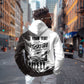Personalized Tuskegee Airmen Hoodie Black And White Grunge WWII Aviation Art
