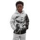 Personalized Tuskegee Airmen Kid Hoodie Black And White Grunge WWII Aviation Art