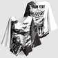 Personalized Tuskegee Airmen Kimono Sleeve Blouse Black And White Grunge WWII Aviation Art