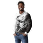 Personalized Tuskegee Airmen Long Sleeve Polo Shirt Black And White Grunge WWII Aviation Art