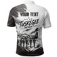 Personalized Tuskegee Airmen Polo Shirt Black And White Grunge WWII Aviation Art
