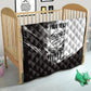 Personalized Tuskegee Airmen Quilt Black And White Grunge WWII Aviation Art