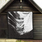 Personalized Tuskegee Airmen Quilt Black And White Grunge WWII Aviation Art