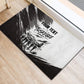 Personalized Tuskegee Airmen Rubber Doormat Black And White Grunge WWII Aviation Art