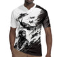 Personalized Tuskegee Airmen Rugby Jersey Black And White Grunge WWII Aviation Art