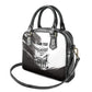 Personalized Tuskegee Airmen Shoulder Handbag Black And White Grunge WWII Aviation Art