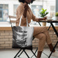 Personalized Tuskegee Airmen Tote Bag Black And White Grunge WWII Aviation Art