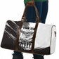 Personalized Tuskegee Airmen Travel Bag Black And White Grunge WWII Aviation Art