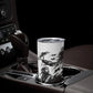 Personalized Tuskegee Airmen Tumbler Cup Black And White Grunge WWII Aviation Art