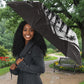 Personalized Tuskegee Airmen Umbrella Black And White Grunge WWII Aviation Art