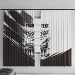 Personalized Tuskegee Airmen Window Curtain Black And White Grunge WWII Aviation Art