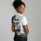 Personalized Tuskegee Airmen Women Polo Shirt Black And White Grunge WWII Aviation Art