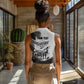 Personalized Tuskegee Airmen Women Sleeveless Polo Shirt Black And White Grunge WWII Aviation Art
