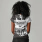 Personalized Tuskegee Airmen Women V-Neck T-Shirt Black And White Grunge WWII Aviation Art