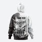 Personalized Tuskegee Airmen Zip Hoodie Black And White Grunge WWII Aviation Art
