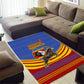 Eswatini Independence Day Area Rug Sable Antelope - Aloe Succulent - Flag Shield