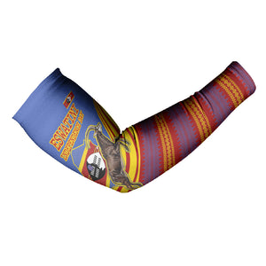 Eswatini Independence Day Arm Sleeves Sable Antelope - Aloe Succulent - Flag Shield