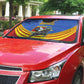 Eswatini Independence Day Auto Sun Shade Sable Antelope - Aloe Succulent - Flag Shield