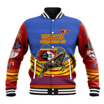Eswatini Independence Day Baseball Jacket Sable Antelope - Aloe Succulent - Flag Shield