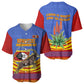 Eswatini Independence Day Baseball Jersey Sable Antelope - Aloe Succulent - Flag Shield