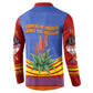 Eswatini Independence Day Button Sweatshirt Sable Antelope - Aloe Succulent - Flag Shield