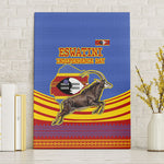Eswatini Independence Day Canvas Wall Art Sable Antelope - Aloe Succulent - Flag Shield