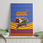 Eswatini Independence Day Canvas Wall Art Sable Antelope - Aloe Succulent - Flag Shield