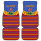 Eswatini Independence Day Car Mats Sable Antelope - Aloe Succulent - Flag Shield