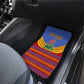 Eswatini Independence Day Car Mats Sable Antelope - Aloe Succulent - Flag Shield