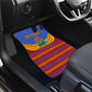 Eswatini Independence Day Car Mats Sable Antelope - Aloe Succulent - Flag Shield