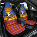 Eswatini Independence Day Car Seat Cover Sable Antelope - Aloe Succulent - Flag Shield