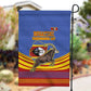 Eswatini Independence Day Garden Flag Sable Antelope - Aloe Succulent - Flag Shield