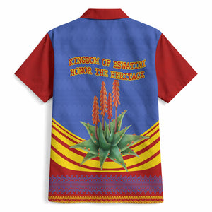 Eswatini Independence Day Hawaiian Shirt Sable Antelope - Aloe Succulent - Flag Shield