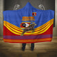 Eswatini Independence Day Hooded Blanket Sable Antelope - Aloe Succulent - Flag Shield