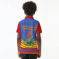 Eswatini Independence Day Kid Polo Shirt Sable Antelope - Aloe Succulent - Flag Shield