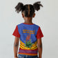 Eswatini Independence Day Kid T shirt Sable Antelope - Aloe Succulent - Flag Shield