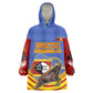 Eswatini Independence Day Kid Wearable Blanket Hoodie Sable Antelope - Aloe Succulent - Flag Shield