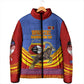 Eswatini Independence Day Padded Jacket Sable Antelope - Aloe Succulent - Flag Shield