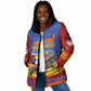 Eswatini Independence Day Padded Jacket Sable Antelope - Aloe Succulent - Flag Shield