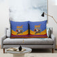 Eswatini Independence Day Pillow Cover Sable Antelope - Aloe Succulent - Flag Shield