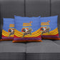 Eswatini Independence Day Pillow Cover Sable Antelope - Aloe Succulent - Flag Shield