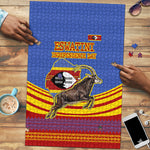 Eswatini Independence Day Puzzle Sable Antelope - Aloe Succulent - Flag Shield