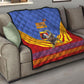 Eswatini Independence Day Quilt Sable Antelope - Aloe Succulent - Flag Shield